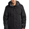 Port Authority Jackets: Men's J321 BBM Black Black Magnet Colorblock 3-in-1 Jacket