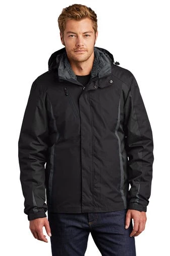 Port Authority Jackets: Men's J321 BBM Black Black Magnet Colorblock 3-in-1 Jacket 1 Port Authority Jackets: Men's J321 BBM Black Black Magnet Colorblock 3-in-1 Jacket