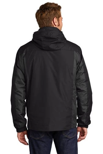 Port Authority Jackets: Men's J321 BBM Black Black Magnet Colorblock 3-in-1 Jacket 4 Port Authority Jackets: Men's J321 BBM Black Black Magnet Colorblock 3-in-1 Jacket - Image 4