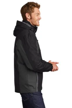 Port Authority Jackets: Men's J321 BBM Black Black Magnet Colorblock 3-in-1 Jacket 9 Port Authority Jackets: Men's J321 BBM Black Black Magnet Colorblock 3-in-1 Jacket -Eagle Shop 5548 bkbkmgnt 3 j321bkbkmgntmodelside1 337w
