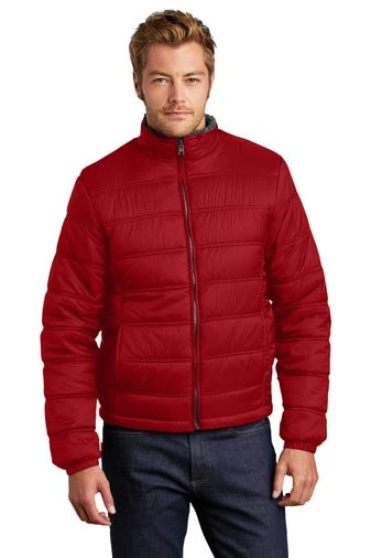 Port Authority Jackets: Men's J321 BMR Black Magnet Signal Red Colorblock 3-in-1 Jacket 7 Port Authority Jackets: Men's J321 BMR Black Magnet Signal Red Colorblock 3-in-1 Jacket - Image 7