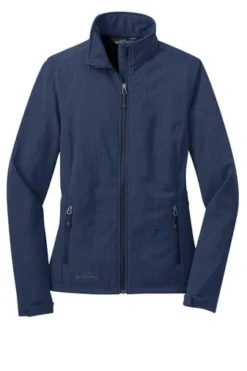 Eddie Bauer Jacket: Women's EB533 BLU Blue Shaded Crosshatch Soft Shell Jacket 9 Eddie Bauer Jacket: Women's EB533 BLU Blue Shaded Crosshatch Soft Shell Jacket -Eagle Shop 5567 blue 5 eb533blueflatfront1 337w