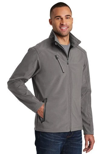 Port Authority Jackets: Men's J324 DS Deep Smoke Welded Soft Shell Water Resistant Jacket 2 Port Authority Jackets: Men's J324 DS Deep Smoke Welded Soft Shell Water Resistant Jacket - Image 2