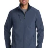 Port Authority Jackets: Men's J324 DBN Dress Blue Navy Welded Soft Shell Water Resistant Jacket