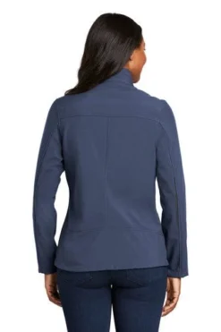 Port Authority Jackets: Women's L324 NVY Dress Blue Navy Welded Soft Shell Jacket 7 Port Authority Jackets: Women's L324 NVY Dress Blue Navy Welded Soft Shell Jacket -Eagle Shop 6322 dressbluenvy 2 l324dressbluenvymodelback2 337w