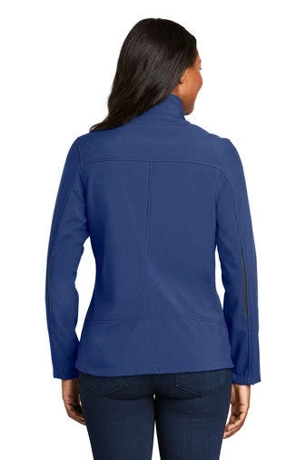 Port Authority Jackets: Women's L324 EBLU Estate Blue Navy Welded Soft Shell Jacket 4 Port Authority Jackets: Women's L324 EBLU Estate Blue Navy Welded Soft Shell Jacket - Image 4