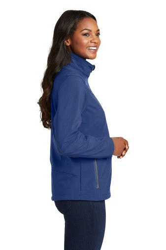 Port Authority Jackets: Women's L324 EBLU Estate Blue Navy Welded Soft Shell Jacket 3 Port Authority Jackets: Women's L324 EBLU Estate Blue Navy Welded Soft Shell Jacket - Image 3
