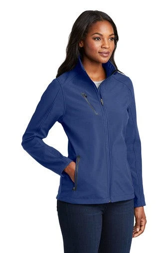 Port Authority Jackets: Women's L324 EBLU Estate Blue Navy Welded Soft Shell Jacket 2 Port Authority Jackets: Women's L324 EBLU Estate Blue Navy Welded Soft Shell Jacket - Image 2
