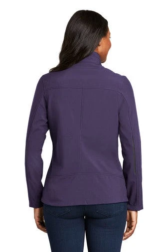 Port Authority Jackets: Women's L324 PURP Posh Purple Welded Soft Shell Jacket 4 Port Authority Jackets: Women's L324 PURP Posh Purple Welded Soft Shell Jacket - Image 4