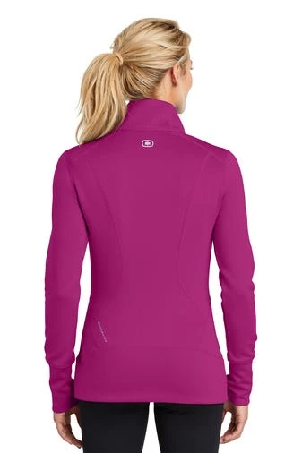 Ogio Jackets: Women's LOE700 PNK Flush Pink Endurance Fulcrum Full Zip 4 Ogio Jackets: Women's LOE700 PNK Flush Pink Endurance Fulcrum Full Zip - Image 4