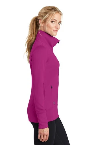 Ogio Jackets: Women's LOE700 PNK Flush Pink Endurance Fulcrum Full Zip 3 Ogio Jackets: Women's LOE700 PNK Flush Pink Endurance Fulcrum Full Zip - Image 3