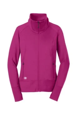 Ogio Jackets: Women's LOE700 PNK Flush Pink Endurance Fulcrum Full Zip 10 Ogio Jackets: Women's LOE700 PNK Flush Pink Endurance Fulcrum Full Zip -Eagle Shop 6576 flushpink 5 loe700flushpinkflatfront 337w