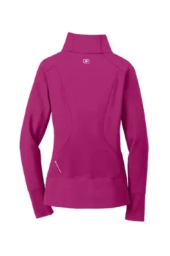 Ogio Jackets: Women's LOE700 PNK Flush Pink Endurance Fulcrum Full Zip 11 Ogio Jackets: Women's LOE700 PNK Flush Pink Endurance Fulcrum Full Zip -Eagle Shop 6576 flushpink 6 loe700flushpinkflatback 337w