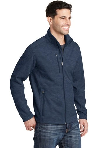 Port Authority Jackets: Men's F231 NVY Navy Digi Stripe Fleece Jacket 2 Port Authority Jackets: Men's F231 NVY Navy Digi Stripe Fleece Jacket - Image 2