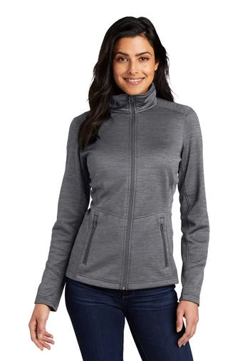 Port Authority Jackets: Women's L231 BLK Black Digi Stripe Fleece Jacket 1 Port Authority Jackets: Women's L231 BLK Black Digi Stripe Fleece Jacket
