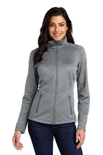 Port Authority Jackets: Women's L231 GRY Grey Digi Stripe Fleece Jacket 1 Port Authority Jackets: Women's L231 GRY Grey Digi Stripe Fleece Jacket