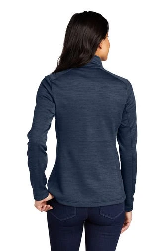 Port Authority Jackets: Women's L231 NVY Navy Digi Stripe Fleece Jacket 4 Port Authority Jackets: Women's L231 NVY Navy Digi Stripe Fleece Jacket - Image 4