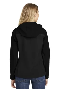 Port Authority Jackets: Women's L335 BLK Black Hooded Core Soft Shell Jacket 7 Port Authority Jackets: Women's L335 BLK Black Hooded Core Soft Shell Jacket -Eagle Shop 6953 black 2 l335blackmodelback 337w 1