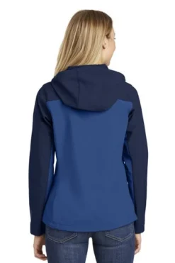 Port Authority Jackets: Women's L335 NVYBLU Night Sky Blue Dress Blue Navy Hooded Core Soft Shell Jacket 7 Port Authority Jackets: Women's L335 NVYBLU Night Sky Blue Dress Blue Navy Hooded Core Soft Shell Jacket -Eagle Shop 6953 ntskybldbny 2 l335ntskybldbnymodelback 337w