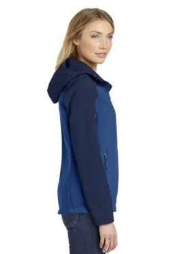 Port Authority Jackets: Women's L335 NVYBLU Night Sky Blue Dress Blue Navy Hooded Core Soft Shell Jacket 6 Port Authority Jackets: Women's L335 NVYBLU Night Sky Blue Dress Blue Navy Hooded Core Soft Shell Jacket -Eagle Shop 6953 ntskybldbny 3 l335ntskybldbnymodelside 337w