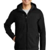 Port Authority Jackets: Men's J335 BLK Black Hooded Core Soft Shell Jacket