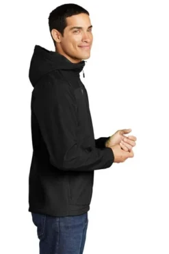 Port Authority Jackets: Men's J335 BLK Black Hooded Core Soft Shell Jacket 8 Port Authority Jackets: Men's J335 BLK Black Hooded Core Soft Shell Jacket -Eagle Shop 6954 black 3 j335blackmodelside1 337w