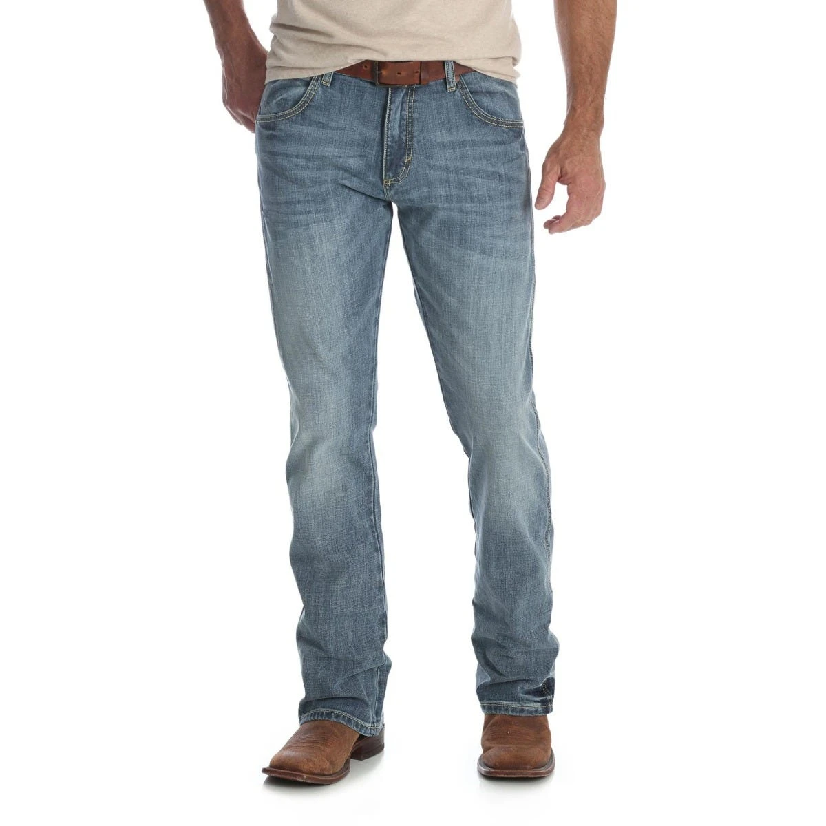 Wrangler Jeans: Men's 77MWZGL Greenley Wrangler Retro Slim Boot Jean 1 Wrangler Jeans: Men's 77MWZGL Greenley Wrangler Retro Slim Boot Jean