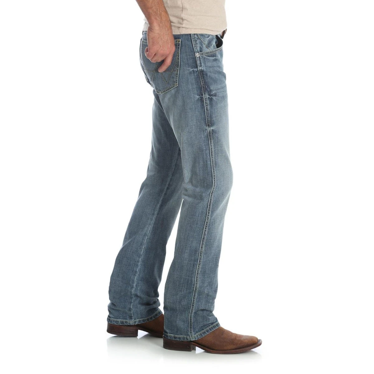 Wrangler Jeans: Men's 77MWZGL Greenley Wrangler Retro Slim Boot Jean 3 Wrangler Jeans: Men's 77MWZGL Greenley Wrangler Retro Slim Boot Jean - Image 3