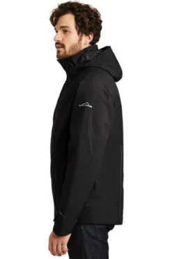 Eddie Bauer Jackets: Men's EB554 BLK Black WeatherEdge Plus Insulated Jacket 8 Eddie Bauer Jackets: Men's EB554 BLK Black WeatherEdge Plus Insulated Jacket -Eagle Shop 8328 black 3 eb554blackmodelside 337w
