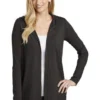 District Cardigans: Women's DT156 BKFST Black Forest Perfect Tri Hooded Cardigan