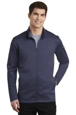 Nike Jackets: Men's NKAH6418 MN Midnight Navy Therma Fit Full Zip Fleece