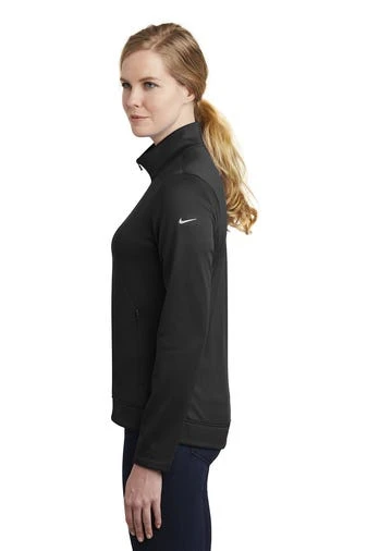 Nike Jackets: Women's NKAH6260 BLK Black Therma Fit Full Zip Fleece 2 Nike Jackets: Women's NKAH6260 BLK Black Therma Fit Full Zip Fleece - Image 2