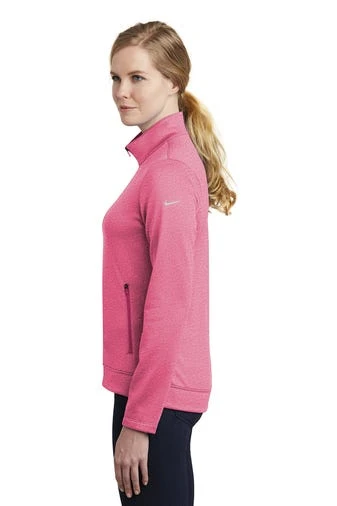 Nike Jackets: Women's NKAH6260 VPH Vivid Pink Heather Therma Fit Full Zip Fleece 2 Nike Jackets: Women's NKAH6260 VPH Vivid Pink Heather Therma Fit Full Zip Fleece - Image 2
