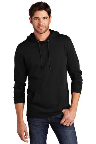 District Sweatshirts: Men's DT571 BLK Black Featherweight French Terry Hoodie 1 District Sweatshirts: Men's DT571 BLK Black Featherweight French Terry Hoodie