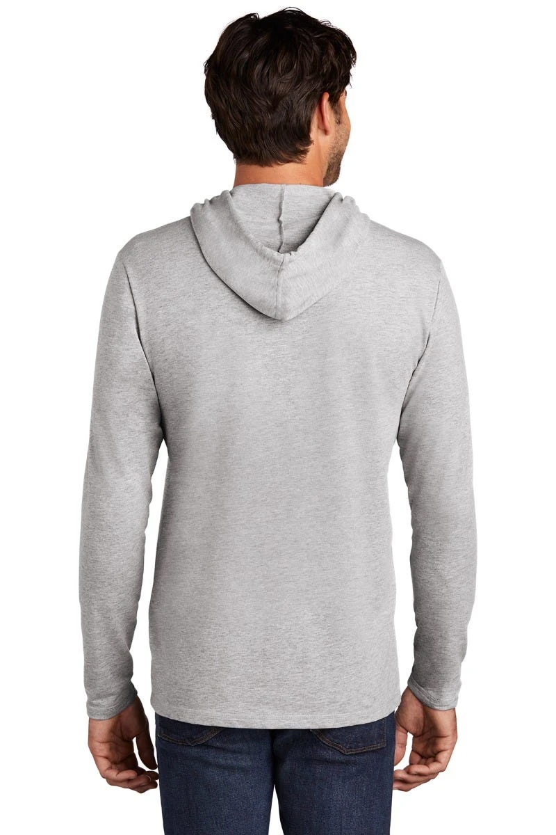District Sweatshirts: Men's DT571 LHG Light Heather Grey Featherweight French Terry Hoodie 3 District Sweatshirts: Men's DT571 LHG Light Heather Grey Featherweight French Terry Hoodie - Image 3
