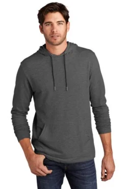 District Sweatshirts: Men's DT571 WC Washed Coal Featherweight French Terry Hoodie