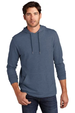District Sweatshirts: Men's DT571 WI Washed Indigo Featherweight French Terry Hoodie