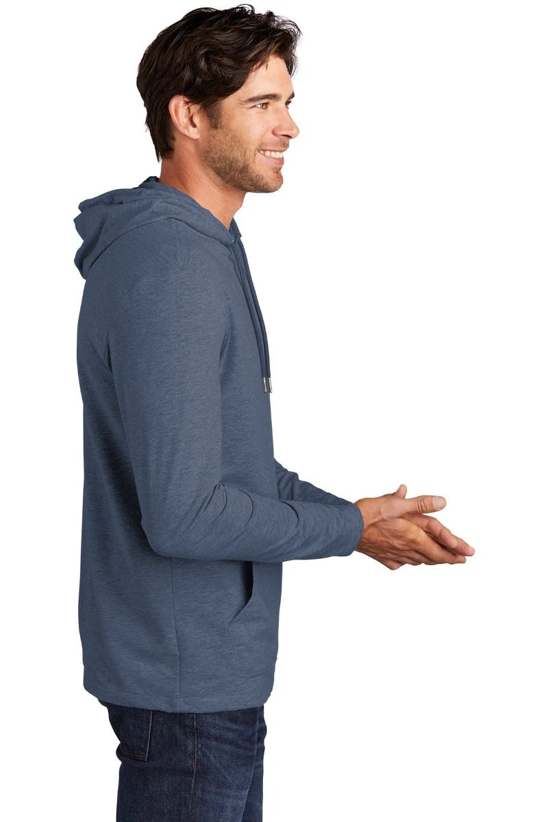 District Sweatshirts: Men's DT571 WI Washed Indigo Featherweight French Terry Hoodie 2 District Sweatshirts: Men's DT571 WI Washed Indigo Featherweight French Terry Hoodie - Image 2