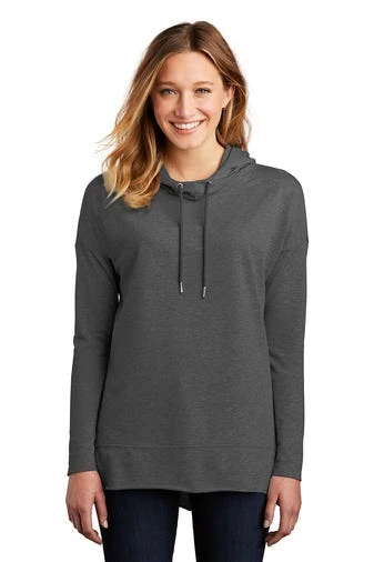 District Sweatshirts: Women's DT671 WC Washed Coal Featherweight French Terry Hoodie 1 District Sweatshirts: Women's DT671 WC Washed Coal Featherweight French Terry Hoodie