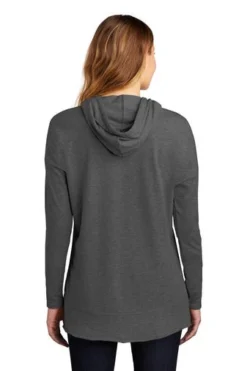 District Sweatshirts: Women's DT671 WC Washed Coal Featherweight French Terry Hoodie 7 District Sweatshirts: Women's DT671 WC Washed Coal Featherweight French Terry Hoodie -Eagle Shop 9748 washedcoal 2 dt671washedcoalmodelback 337w