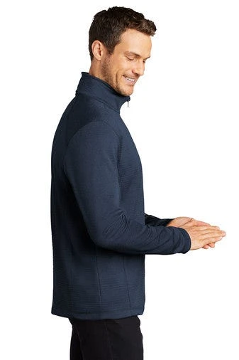Port Authority Sweatshirts: Men's F248 DBNH Dress Blue Navy Heather Diamond 1/4 Zip Pull Over 2 Port Authority Sweatshirts: Men's F248 DBNH Dress Blue Navy Heather Diamond 1/4 Zip Pull Over - Image 2