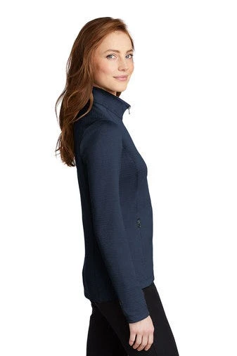 Port Authority Sweatshirts: Women's L249 DBNH Dress Blue Navy Heather Diamond Full Zip 2 Port Authority Sweatshirts: Women's L249 DBNH Dress Blue Navy Heather Diamond Full Zip - Image 2