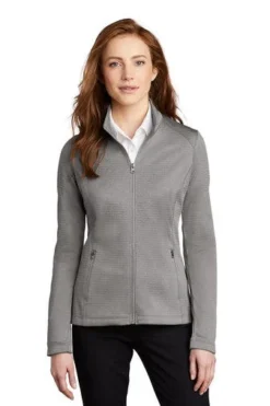 Port Authority Sweatshirts: Women's L249 GGH Gusty Grey Heather Diamond Full Zip