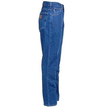 Carhartt Jeans: Men's B18 STW Stonewash Straight Fit Heavyweight 5 Pocket Work Jeans 1 Carhartt Jeans: Men's B18 STW Stonewash Straight Fit Heavyweight 5 Pocket Work Jeans