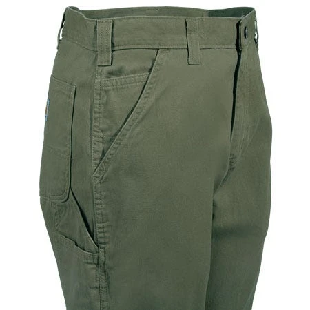 Carhartt Pant: B324 ARG Men's Army Green Relaxed Fit Dungarees 4 Carhartt Pant: B324 ARG Men's Army Green Relaxed Fit Dungarees - Image 4
