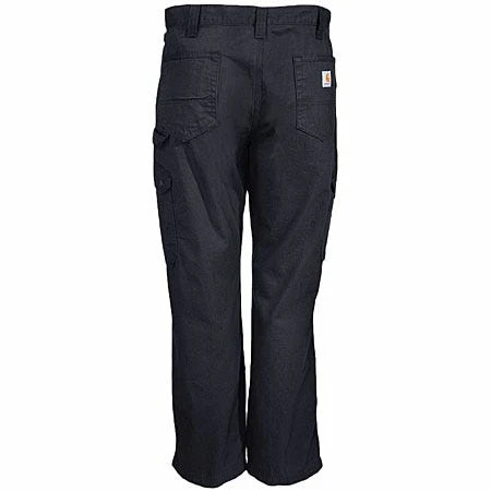 Carhartt Pants: Men's B342 BLK Black Ripstop Cotton Cargo Work Pants 4 Carhartt Pants: Men's B342 BLK Black Ripstop Cotton Cargo Work Pants - Image 4