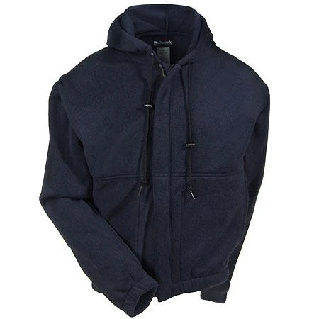 Bulwark Sweatshirts: Men's Blue SMH6 NV Flame-Resistant Hooded Sweatshirt 3 Bulwark Sweatshirts: Men's Blue SMH6 NV Flame-Resistant Hooded Sweatshirt - Image 3