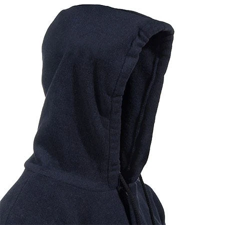 Bulwark Sweatshirts: Men's Blue SMH6 NV Flame-Resistant Hooded Sweatshirt 4 Bulwark Sweatshirts: Men's Blue SMH6 NV Flame-Resistant Hooded Sweatshirt - Image 4