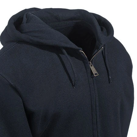 Carhartt Sweatshirts: Men's Black 100614 001 Zip Front Rain Defender Hooded Sweatshirt 2 Carhartt Sweatshirts: Men's Black 100614 001 Zip Front Rain Defender Hooded Sweatshirt - Image 2