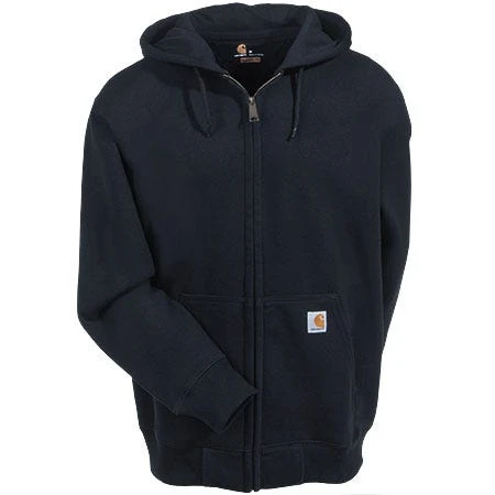 Carhartt Sweatshirts: Men's Black 100614 001 Zip Front Rain Defender Hooded Sweatshirt 3 Carhartt Sweatshirts: Men's Black 100614 001 Zip Front Rain Defender Hooded Sweatshirt - Image 3